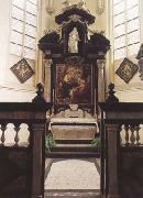 Peter Paul Rubens Rubes'funerary chapel in St Jacob's Church Antwerp,with the artist's (mk01) France oil painting reproduction